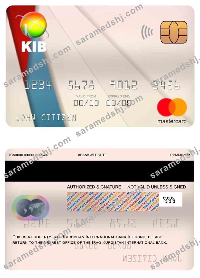 Iraq Kurdistan International Bank mastercard